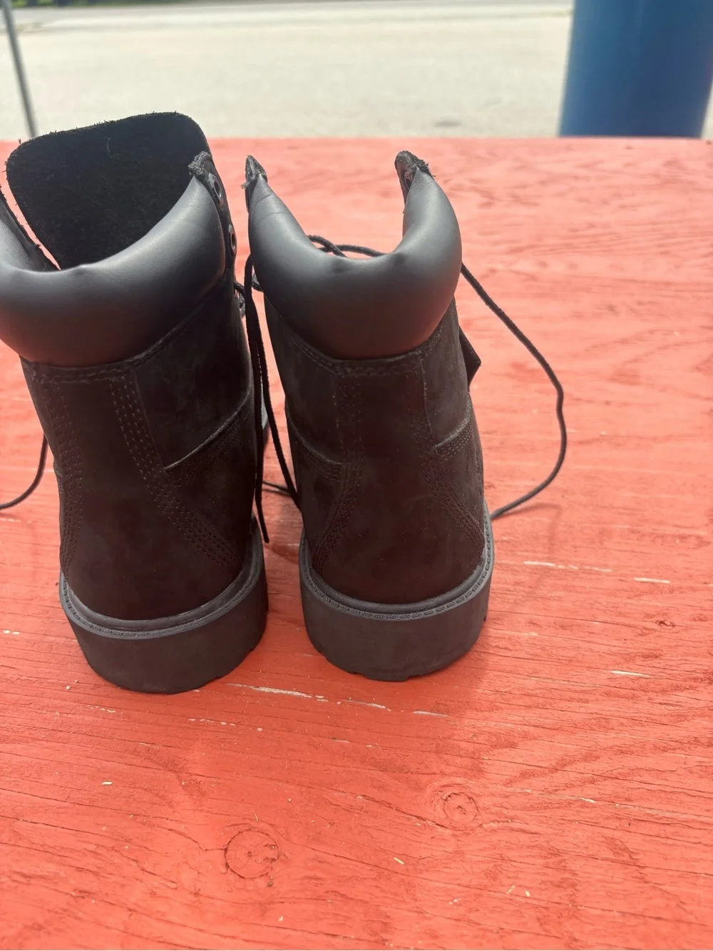 Timberland Men's Black Lace-Up Work Boots  size6.5